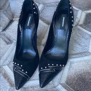 DSquared2 Glam Rock Black Pumps 40 Studs $995